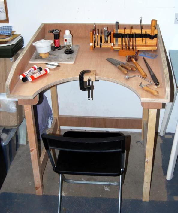 DIY Jewelry Making Bench Plans PDF Download table wood 